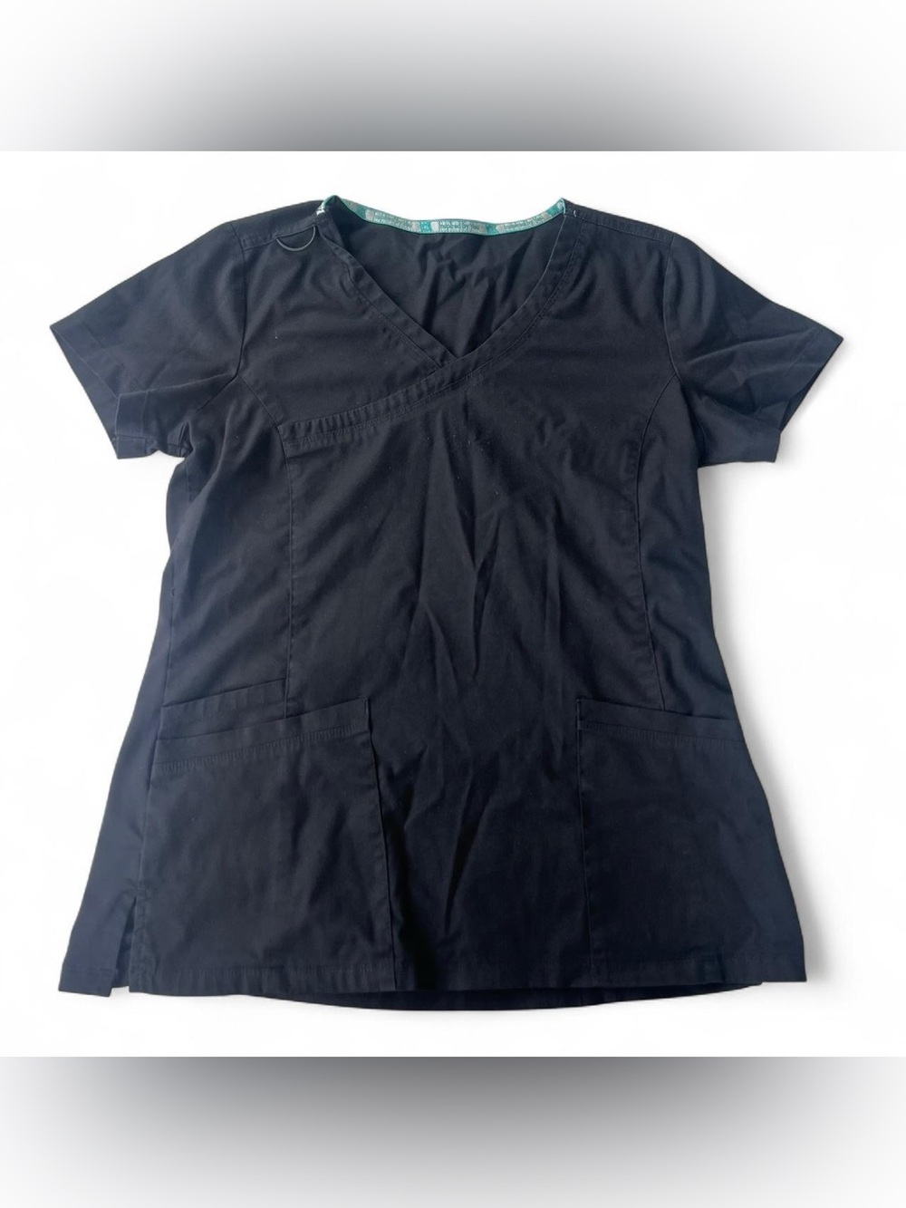 Black Scrub Top Women’s V-Neck Top Estimated S Medical Uniform Nurse